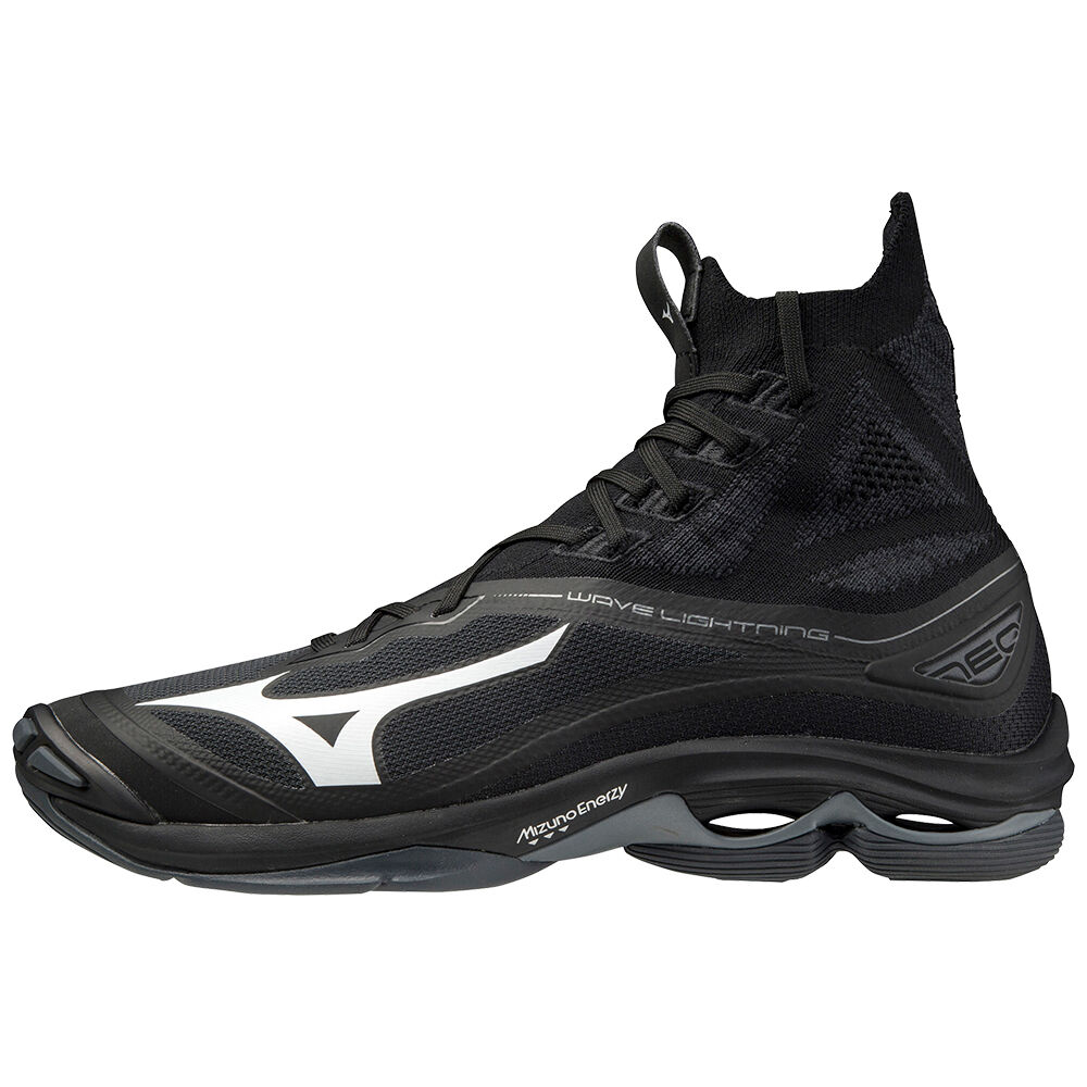Panske Volejbalove Tenisky Mizuno Wave Lightning Neo Čierne/Biele Vypredaj OTHV85620